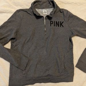 PINK by Victoria's Secret grey logo sweatshirt